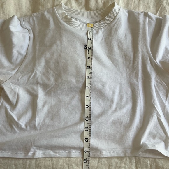 Set Active white cropped T-shirt - Picture 3 of 6